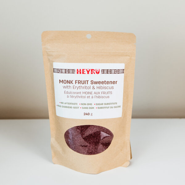 Monk Fruit Sweetener With Erythritol & Hibiscus 240g